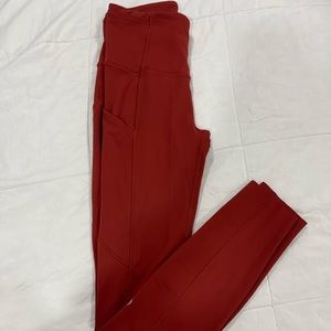 Lululemon nylon red/orange leggings